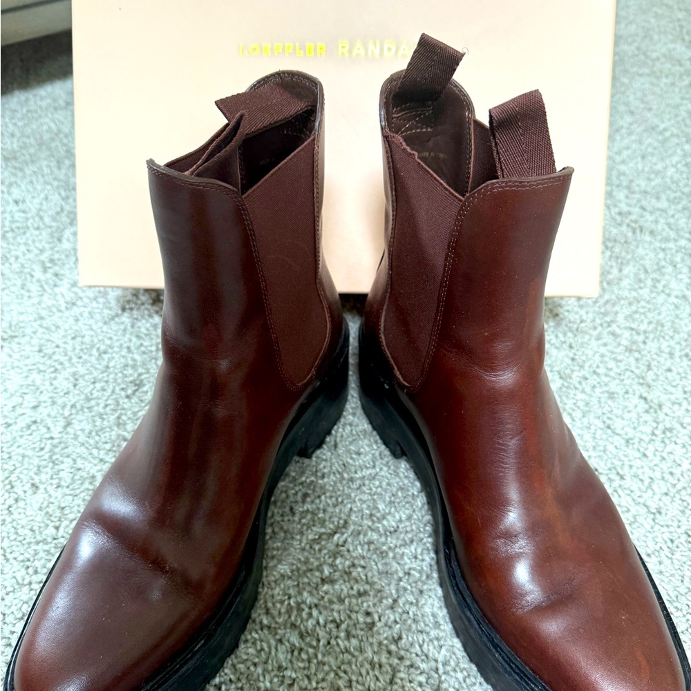 Loeffler Randall Reggie Chelsea boots with lug platform sole
